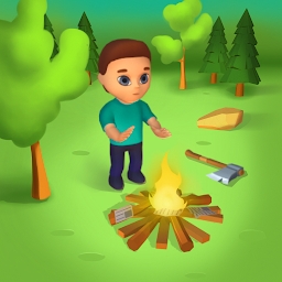 野生森林空闲生存游戏(wild forest idle survival)
